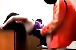 My boyfriend in a mask bonks me hard fro behind