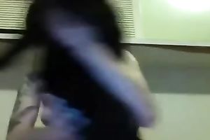 I masturbate with a fake penis after putting on my Halloween make up