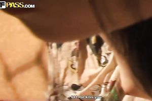 Feverish Russian legal age teenager Nika sucks and bonks missionary style in daybed