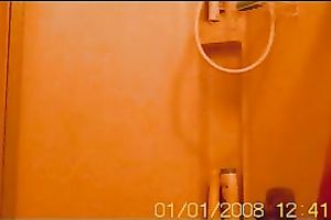 My disgusting bulky white wife shaves her loose snatch in the shower
