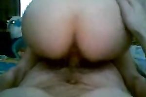 Big pale skin ass rode on my rod in reverse cowgirl pose