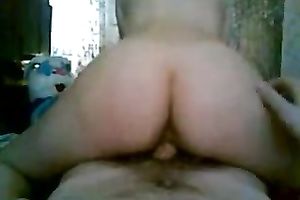 Big pale skin ass rode on my rod in reverse cowgirl pose