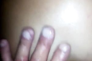 My buddy helps his toy addicted excited bootyful nympho to masturbate a bit