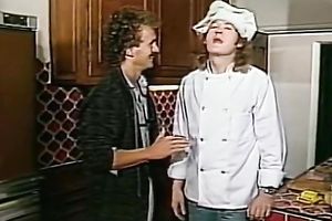 Two classic white brunettes in the old style bathtub
