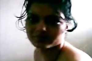 All soaked serious looking Indian white wife tenderly sucked black wang