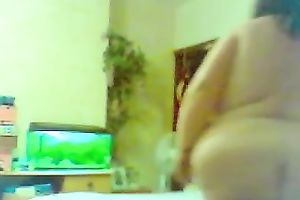 Hidden webcam video with my fat husband making the couch