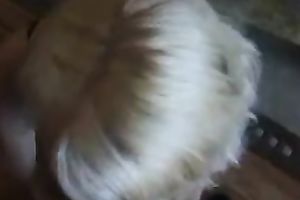 Scorching hawt blond GF positions her svelte body on livecam and blows me