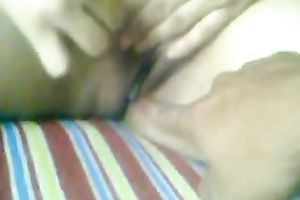 I assist my lustful nasty wifey to tickle her hungry strong slit