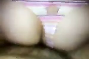 Riding on top of my penis in reverse cowgirl style on POV home sex video