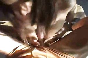 Sizzling hawt dark brown girlfriend gives me head and takes ribald facial