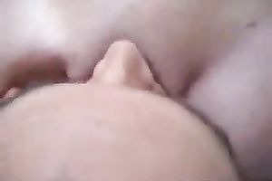 Nasty hottie with well-matured mambos is riding her lover's 10-Pounder like a boss