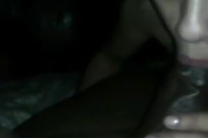 Charming dirty slut wife with miniature zeppelins sucks my large dark pecker