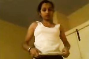 Adorable young Indian playgirl opens her legs on web camera