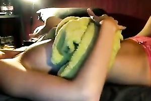 Awesome ravishing skinny gal with wet breasts jerked off my buddy's weenie