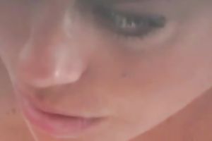 Coed's charming tank top cleavage as that babe talks on a phone