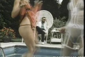 Pool party with lewd and kinky chicks willing to do anyhting