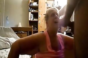 Wrinkled whorable slut was standing on knees during the time that engulfing sloppy ramrod