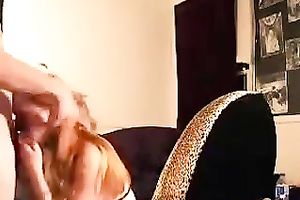 Redhead French ally gives me head previous to we fuck from behind