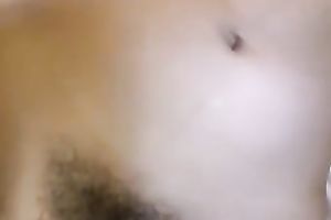 Cute natural Thai brunette hair GF rides schlong and receives curly bawdy cleft pushed mish