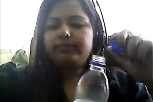 Very whorish sweetheart shows off her pantoons and muff