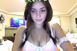 Palatable doll showing me mouth-watering mounds and sexy ass