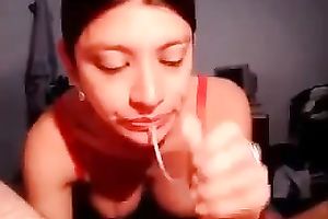 Beautiful exotic hottie drives me insane with a great irrumation in hawt POV