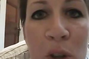Dirty Irish wench shows her large plump a-hole and films herself