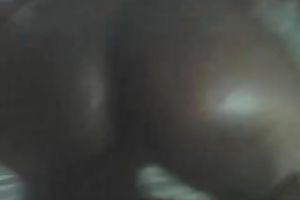 My concupiscent brunette hair playgirl receives her constricted chocolate hole fucked coarse