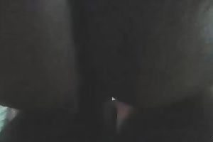 My concupiscent brunette hair playgirl receives her constricted chocolate hole fucked coarse