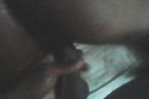 My concupiscent brunette hair playgirl receives her constricted chocolate hole fucked coarse