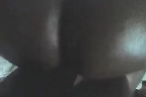 My concupiscent brunette hair playgirl receives her constricted chocolate hole fucked coarse