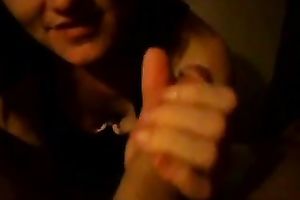 My experienced brunette hair sweetheart knows how to stroke my 10-Pounder