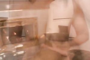 Restless dark brown college slut drilled with large 10-Pounder