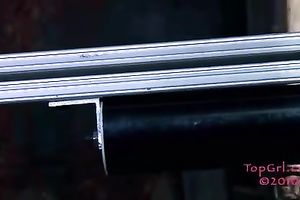 Submissive floozy with tattoos receives punished hard for being a doxy