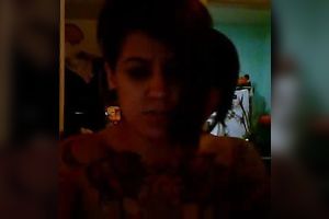 Two nasty tattooed lesbo sweethearts fondle every other on web camera