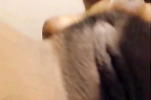 Dark skinned pleased smiling sexy web web camera hoe nude her hairless cookie