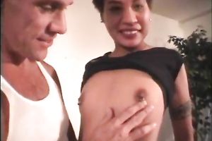 Exotic black skinned student honey gives oral-job previous to mish fucking