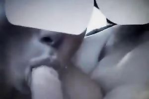 Just my lustful dark brown girlfriend eating my dick on livecam