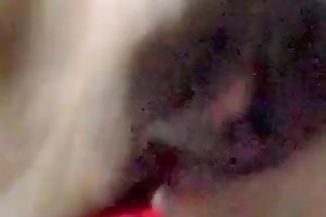 My hard boner schlong penetrates natural curly cum-hole of real doxy