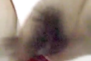 My hard boner schlong penetrates natural curly cum-hole of real doxy