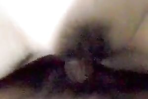 My hard boner schlong penetrates natural curly cum-hole of real doxy