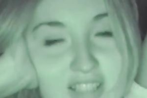 Beautiful and naughty college girlfriend blows me and swallows cum