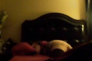 Tearing wife's snatch apart at night on camera untill morning