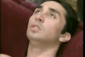 Pretty blonde milf getting her naturally large breasts sprayed