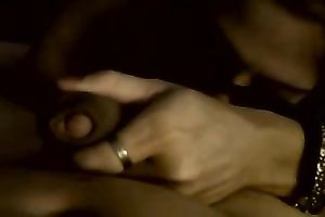 Thirsty older woman in sunglasses engulfing my dick balls unfathomable