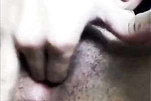 I love to finger fuck my constricted love tunnel in front of my cam
