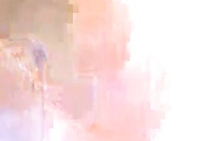 Awesome dark haired whore in dark stuff rides my ally like a pro