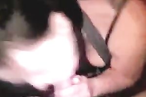 Lecherous babe blows my dong like cum-thirsty