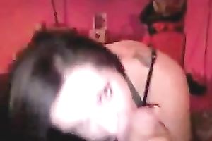 Lecherous babe blows my dong like cum-thirsty