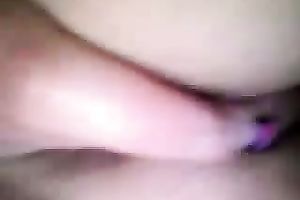 Dripping juicy pinkish twat of my black cock sluts acquires fingered